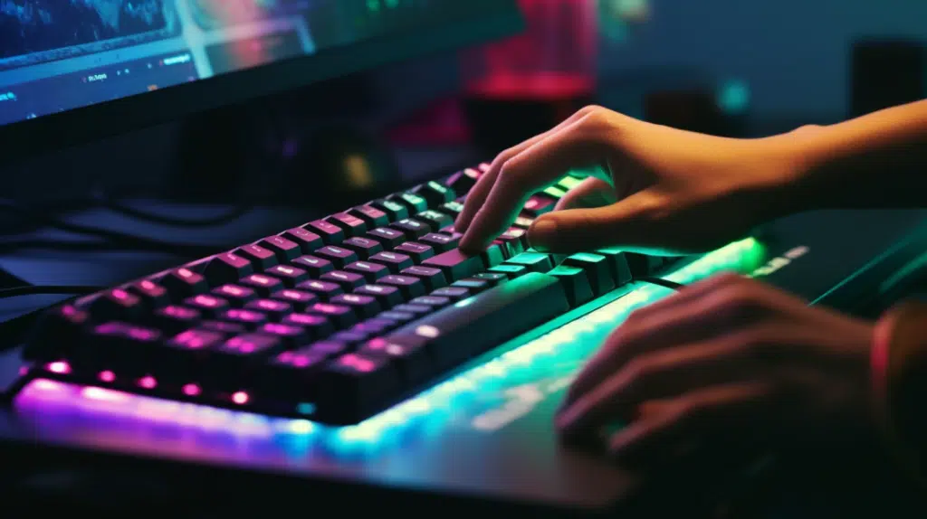 הקלדה על מקלדת